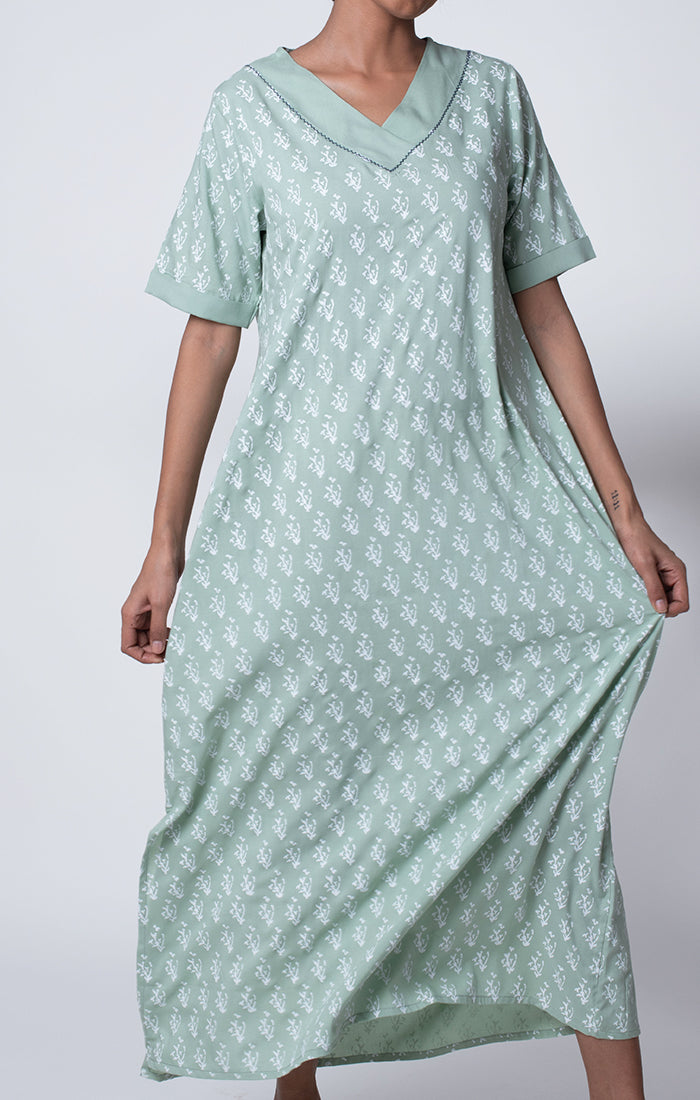 Maxi Dress - Sage Green or Dusty Blue  Ihaworld