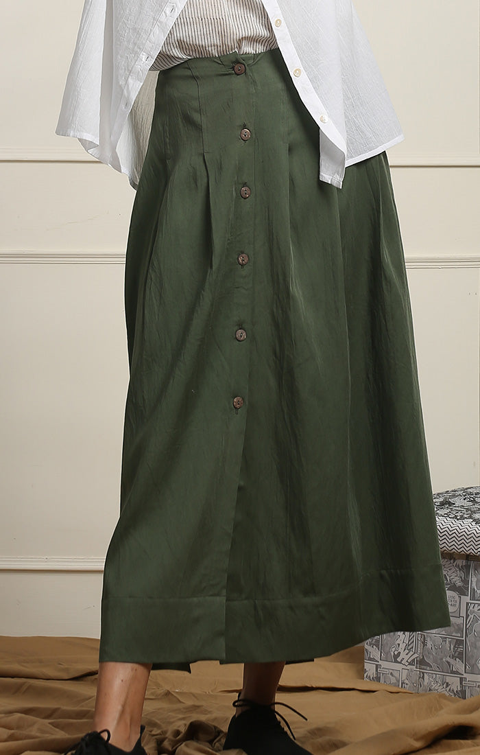 Olive Green Skirt