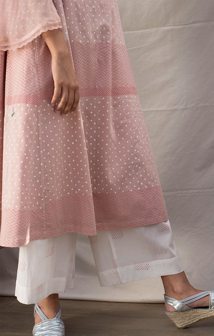 Blush Pink Tunic Dress with Pants Ihaworld