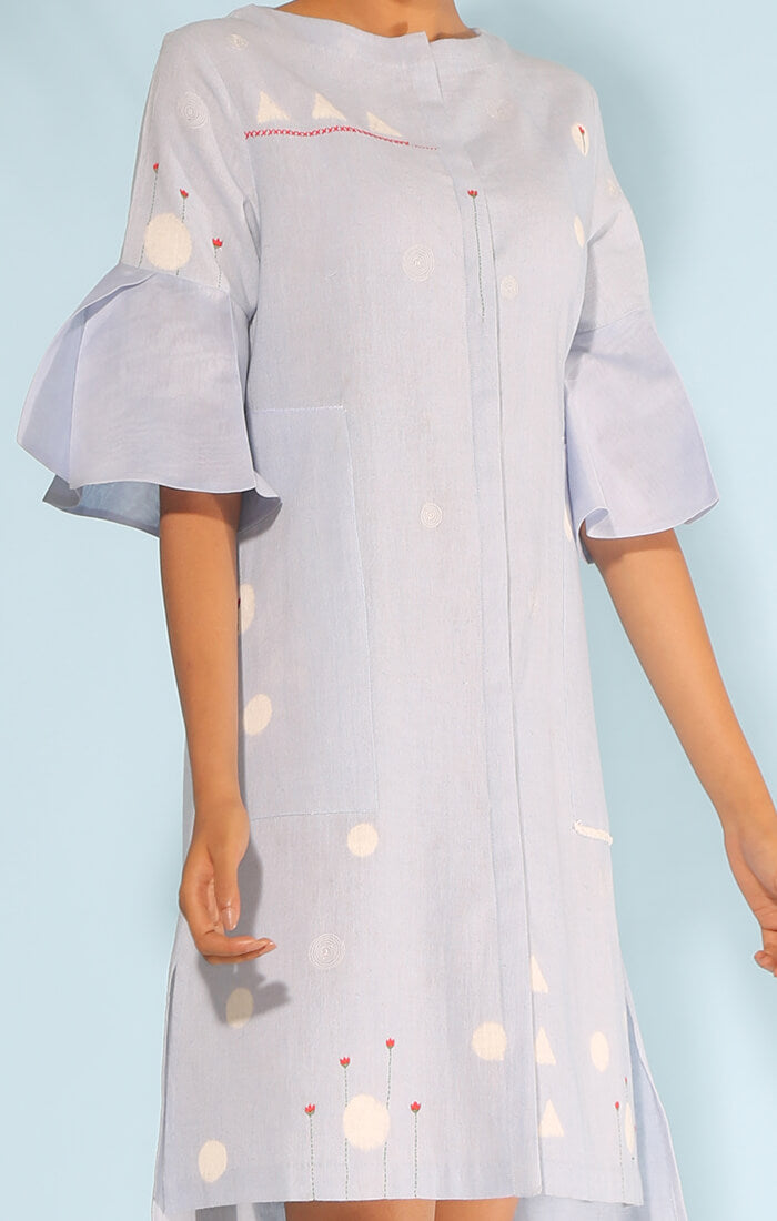 Powder blue shift dress hotsell