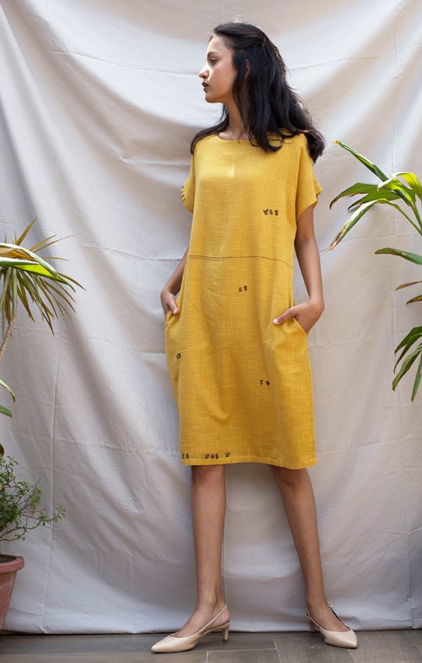 Shift Dress Mustard