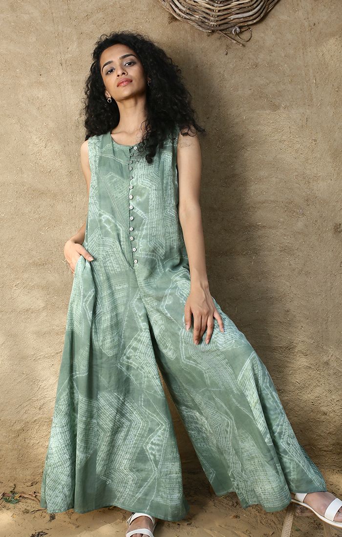 Jade Green Jumpsuit with Lining