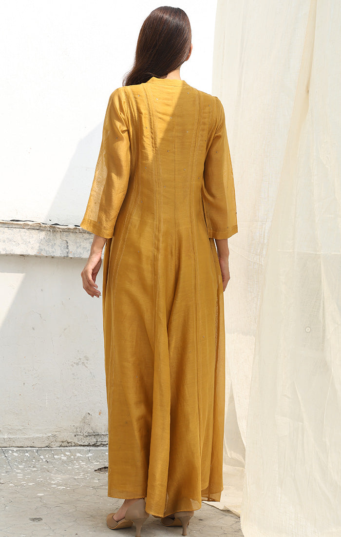 Mellow Gold Chanderi Jumpsuit