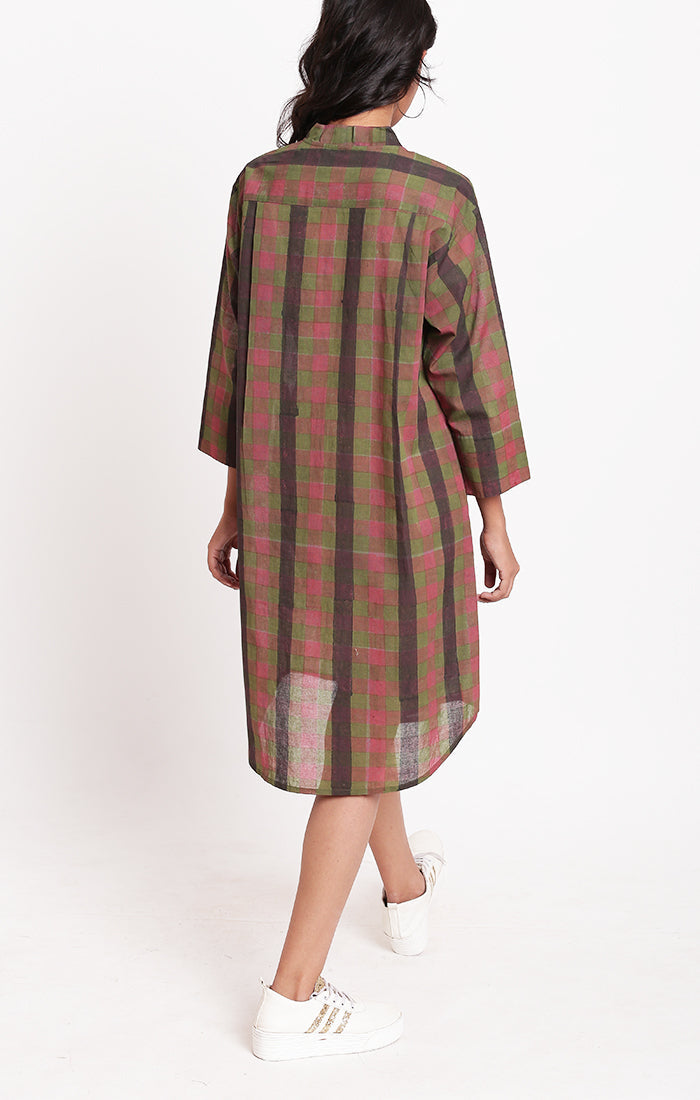 SALE - Shirt Dress Multi Colored Checks