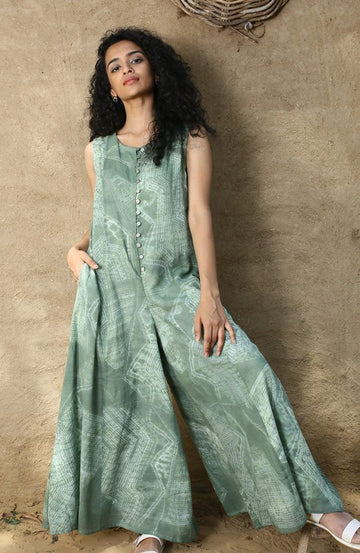 Jade Green Jumpsuit with Lining