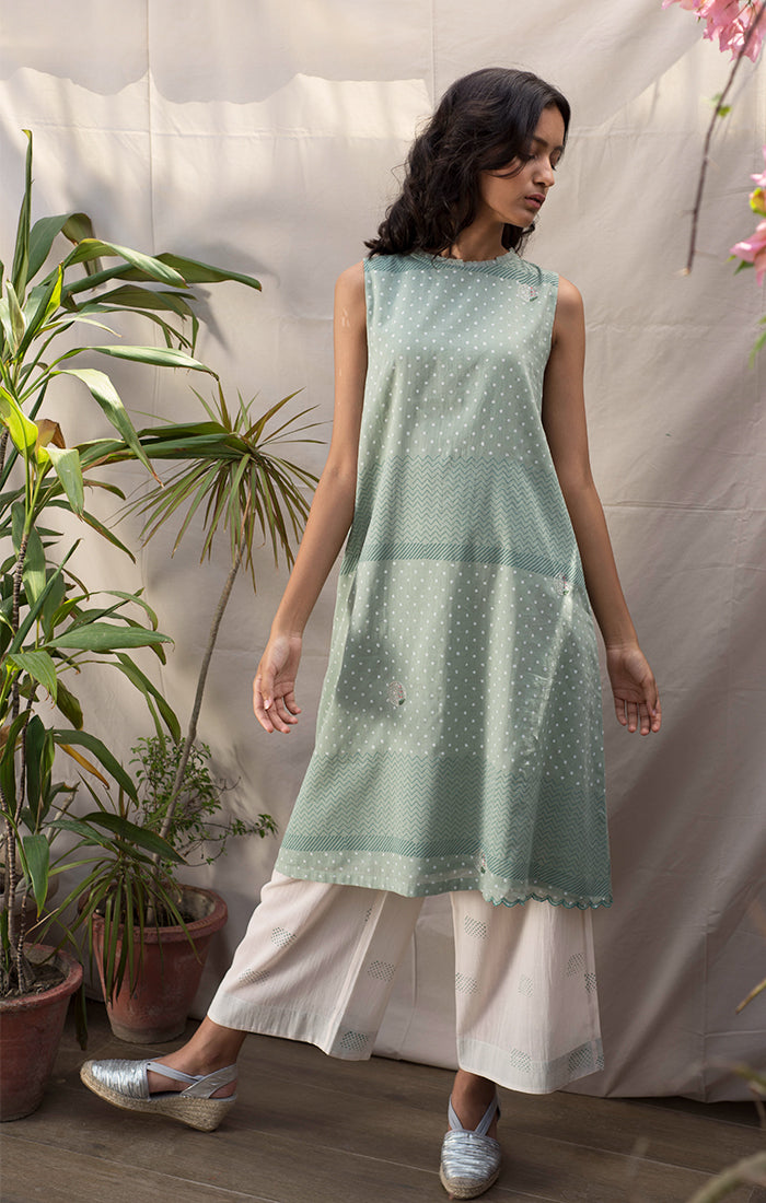 Mint Green Tunic/Dress with Pants Ihaworld Mint Green Tunic/Dress with Pants Ihaworld