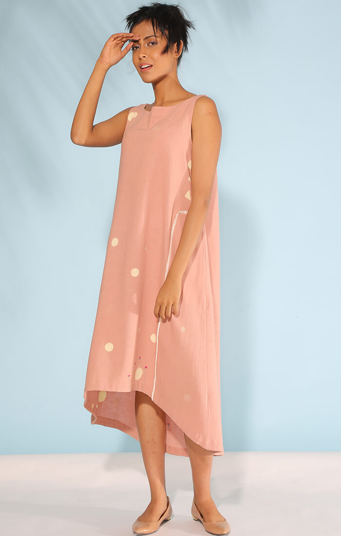 Dusty Pink A line Dress